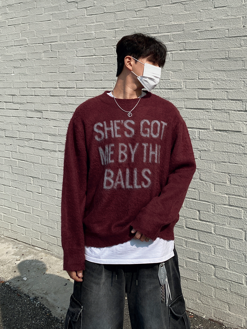 [U.S. In Stock] Easy Wool Lettering Knitwear 4C