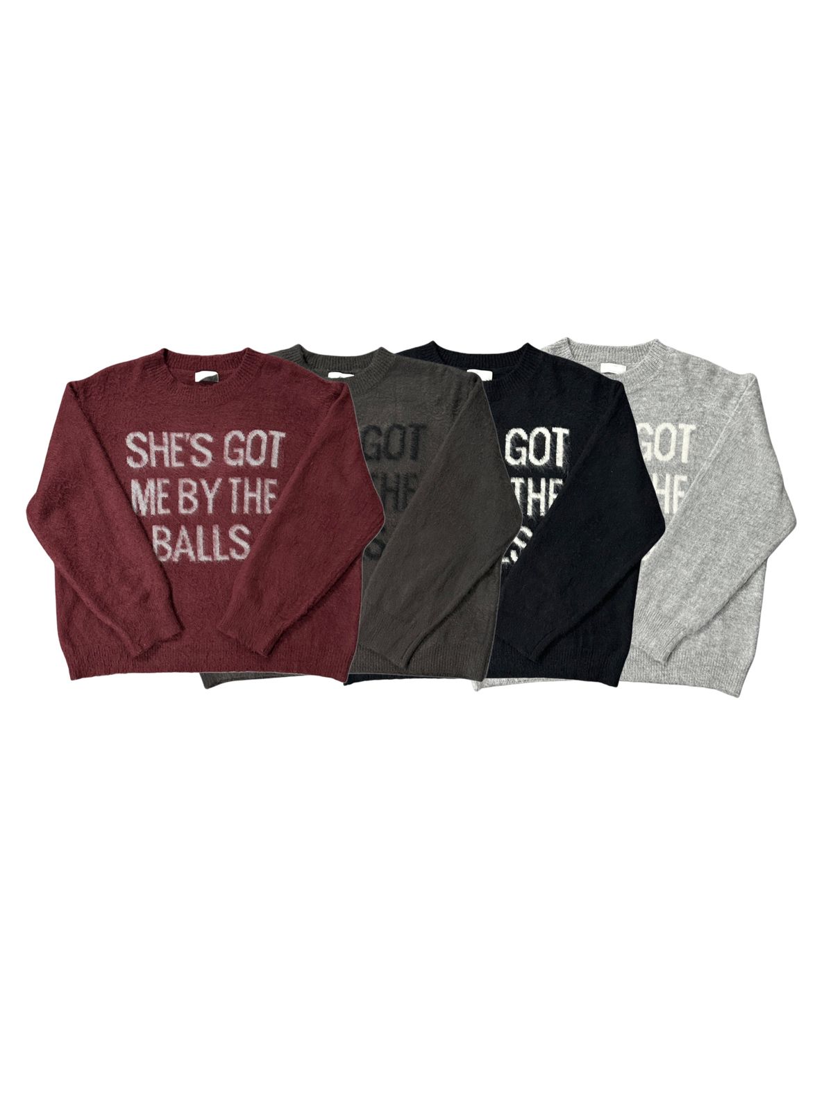 [U.S. In Stock] Easy Wool Lettering Knitwear 4C
