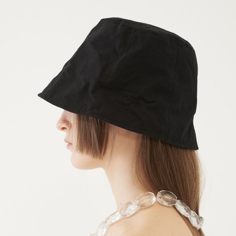 SIGNATURE LOGO BUCKET HAT (BLACK)
