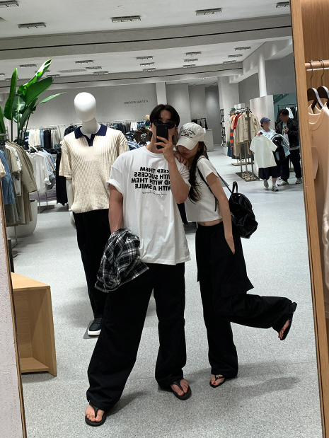 KEF Rustling Cargo Wide Elastic Pants / 6 colors