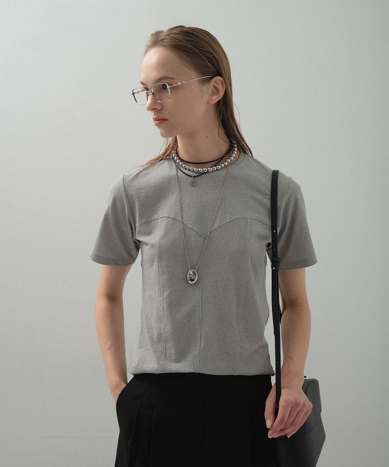 Bustier Line Top_Grey