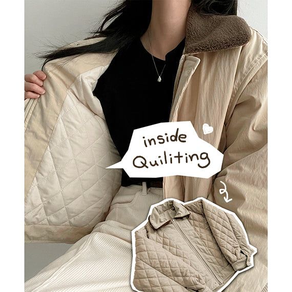 hijjoo(ハイチュー)の「Fobon wool collar quilted jumper(Jackets/Outerwear)」