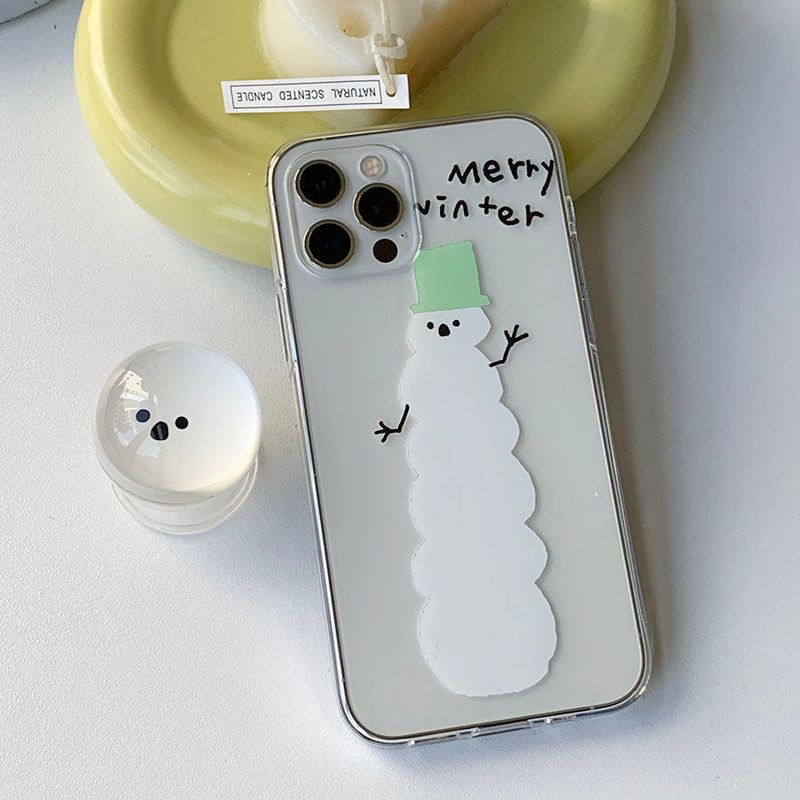 withsome（ウィズサム）の「Merry Winter - Happy Winter Snow Couple Phone Case Bead Tok Set（Smartphone Accessories）」