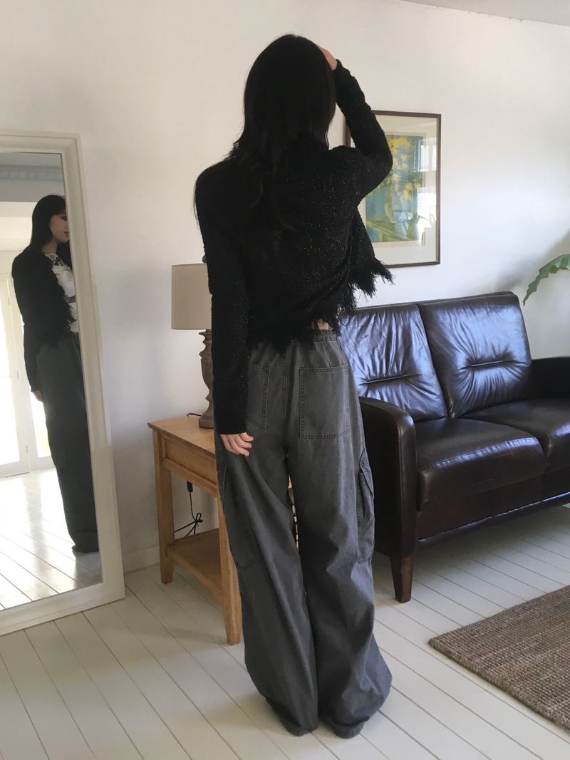 Heart Washed Cargo Pants