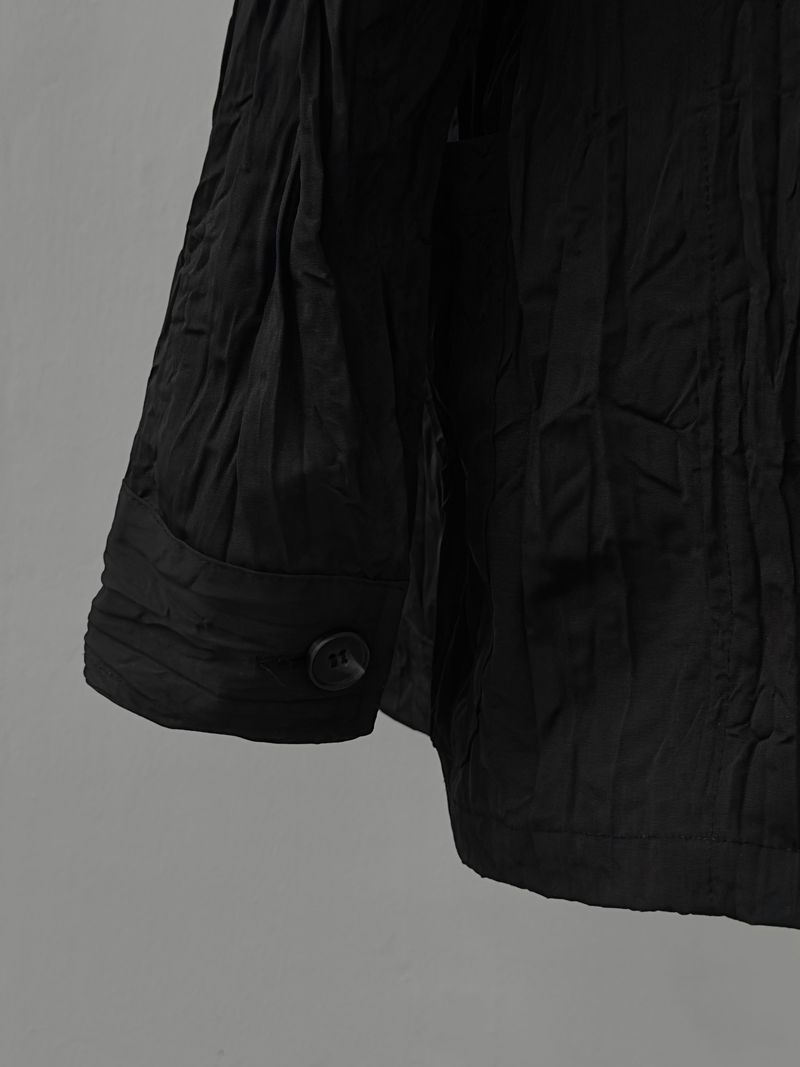 [unisex] ringkle pleated jacket