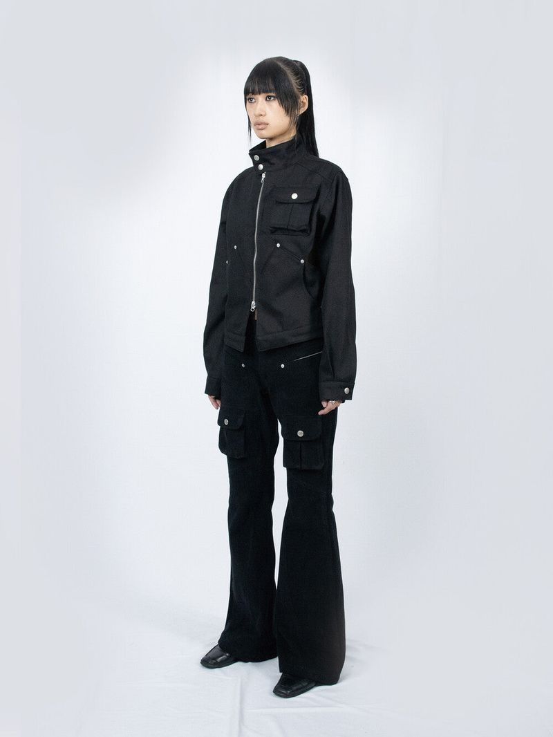 Circle Denim Jacket (Black)