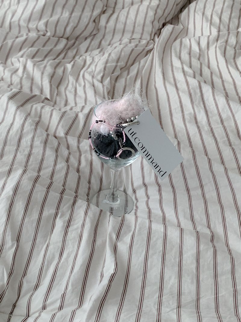 heart keyring_baby pink