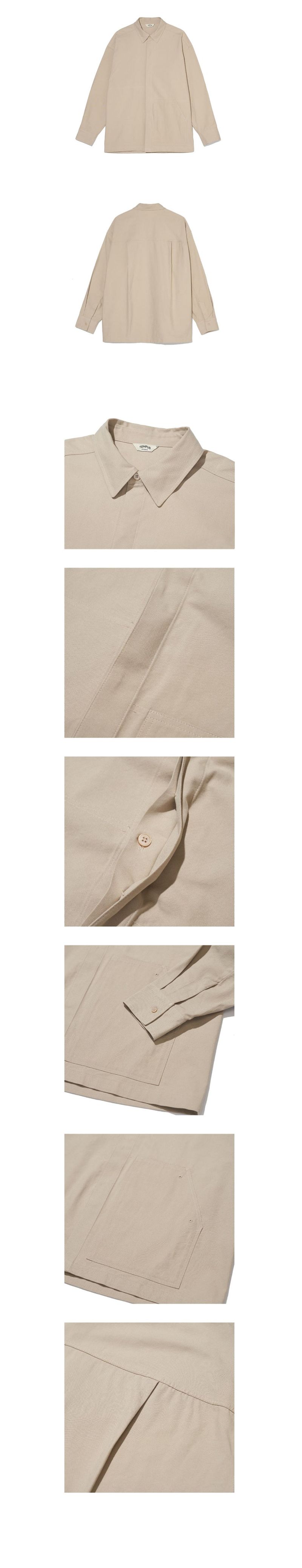 EASY OVERSIZE SHIRTS [BEIGE]