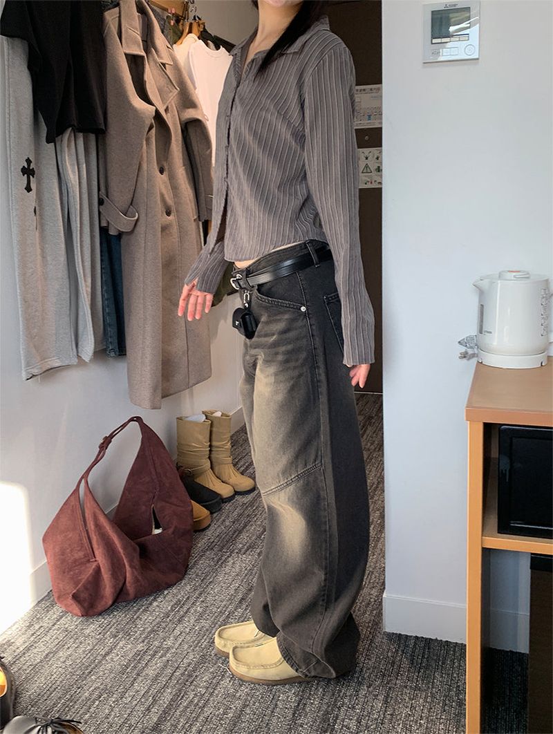 BIAS WIDE JEANS (2C)