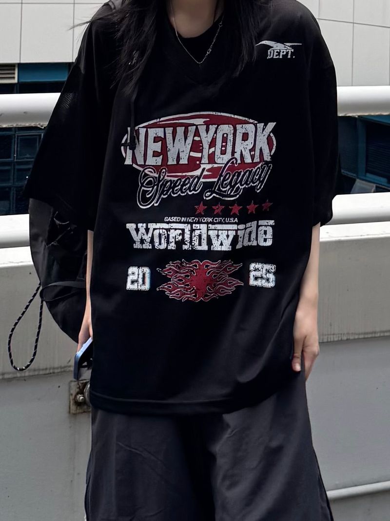 new york mesh t-shirt