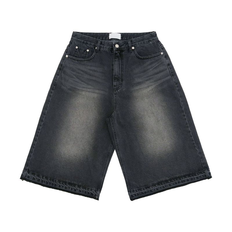 Brush Cutting Bermuda Denim Pants 2C