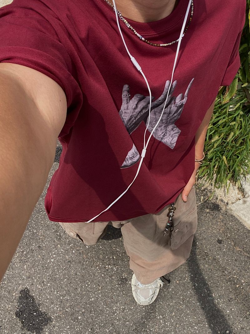 Sign Cut Over Short Sleeve Tee 4C