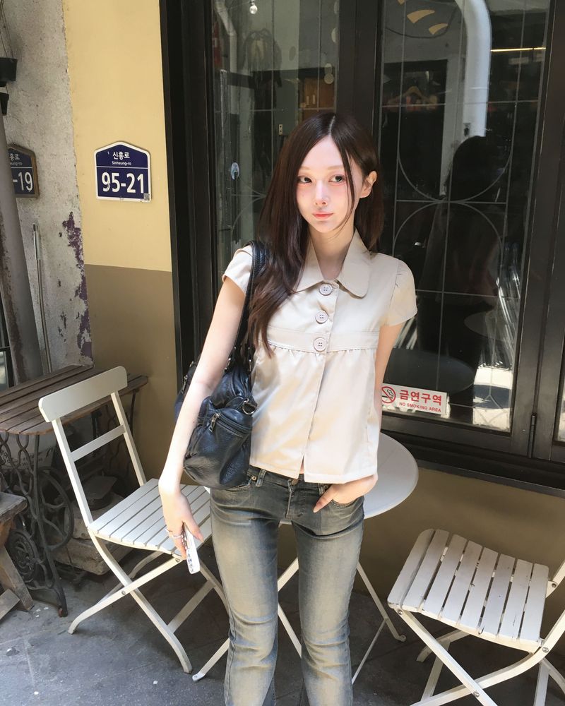 Button half shirts