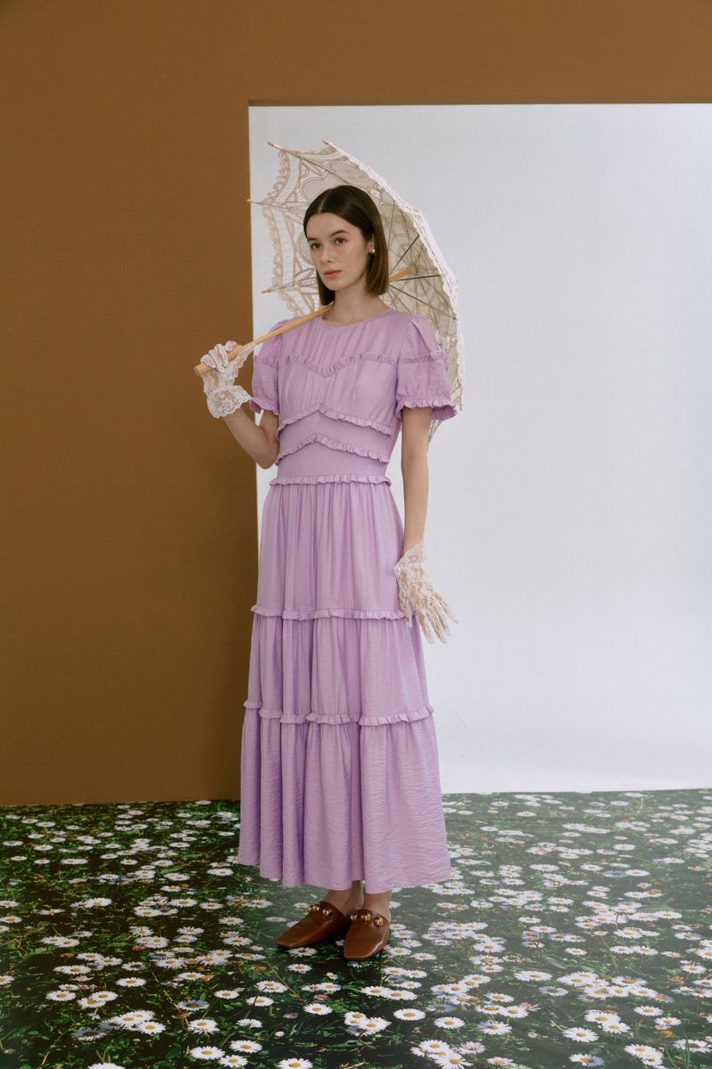 Frill can-can dress