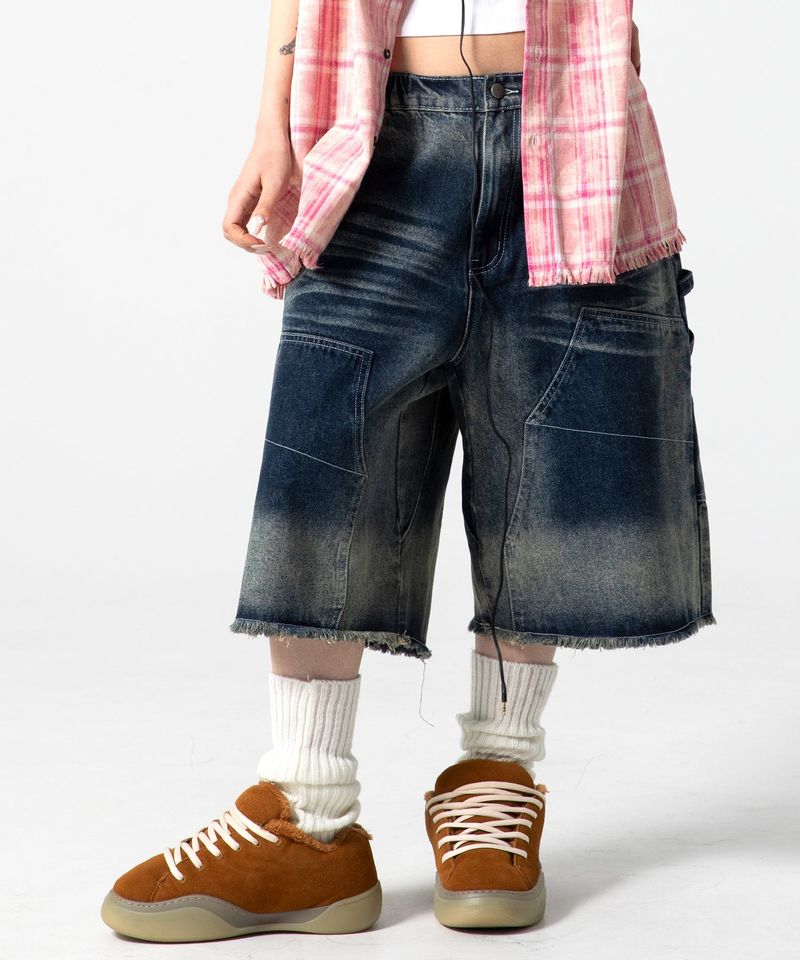 GLACK（グラック）の「GP111 Reverse Wash Carpenter Denim Bermuda Pants (INDIGO)（Pants）」