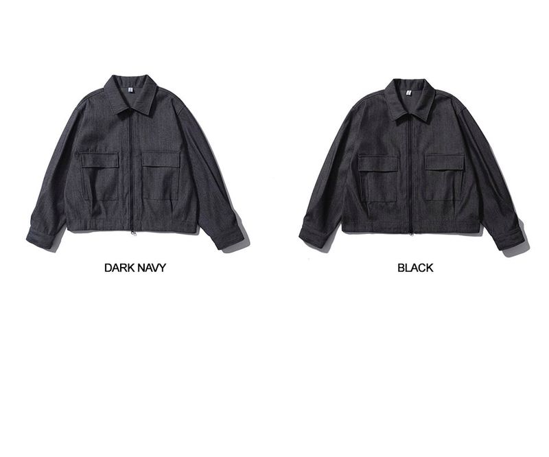 Mei Cropped Denim Jacket (2color)