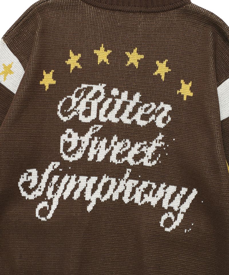 RACING TEAM KNIT ZIP UP BROWN(CV2EFUK682A)