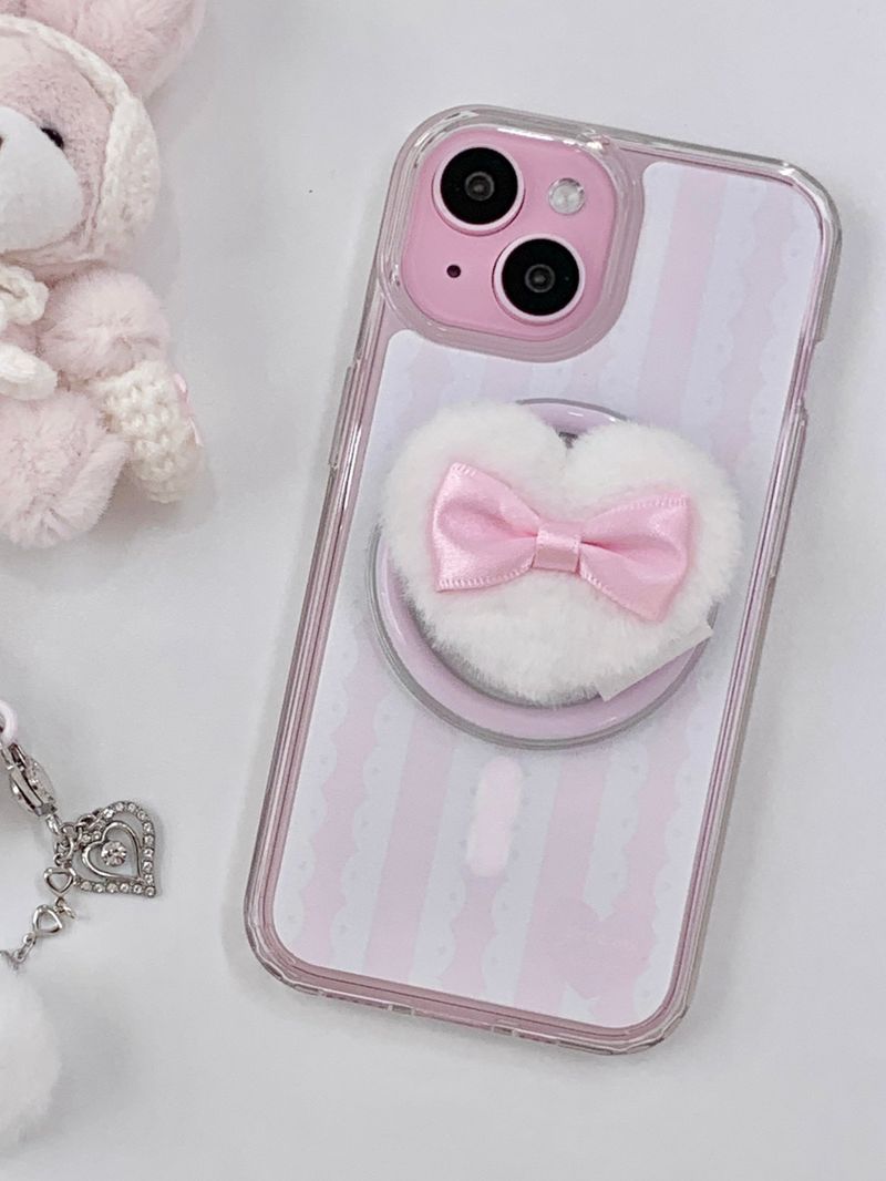 princess house（プリンセス ハウス）の「heart puff phone grip - magsafe（Smartphone Accessories）」