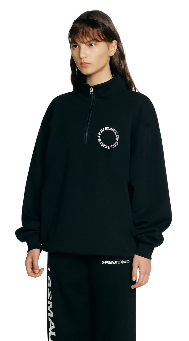 Round Hurter Crewneck Half Zip-Up