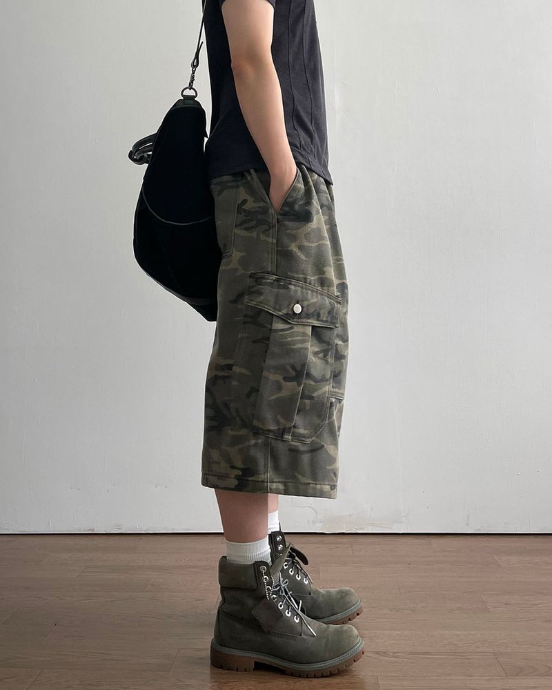 Drill Camo Bermuda Pants