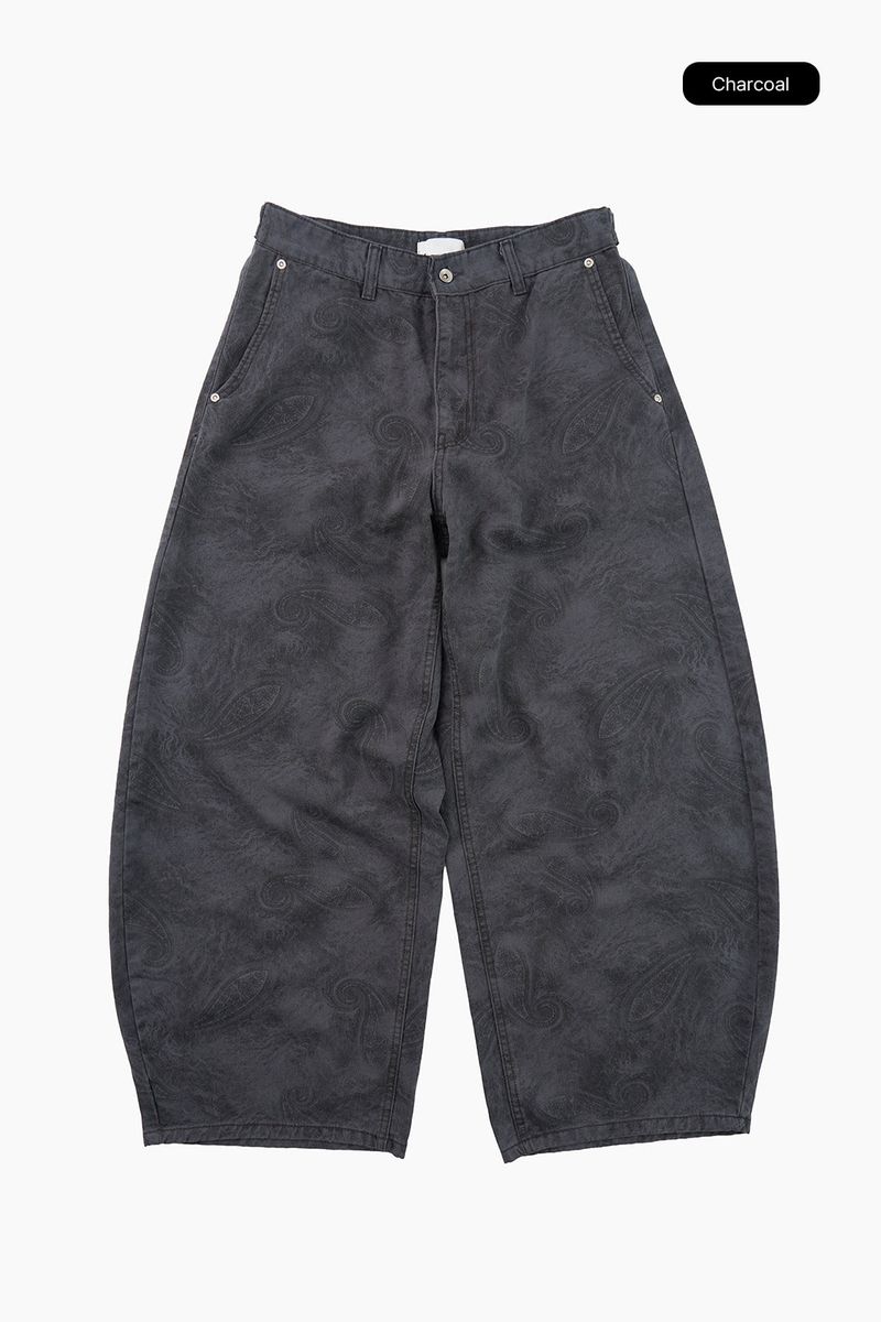 Mora paisley curved pants