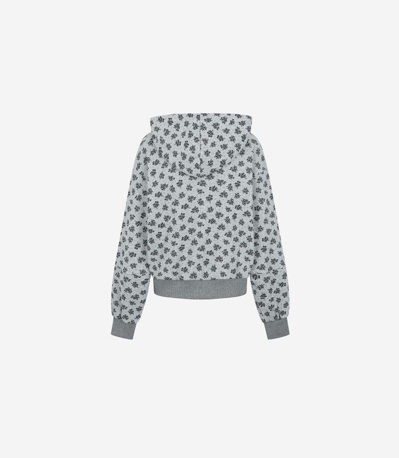 CornFlower Waffle Hooded Zip-Up