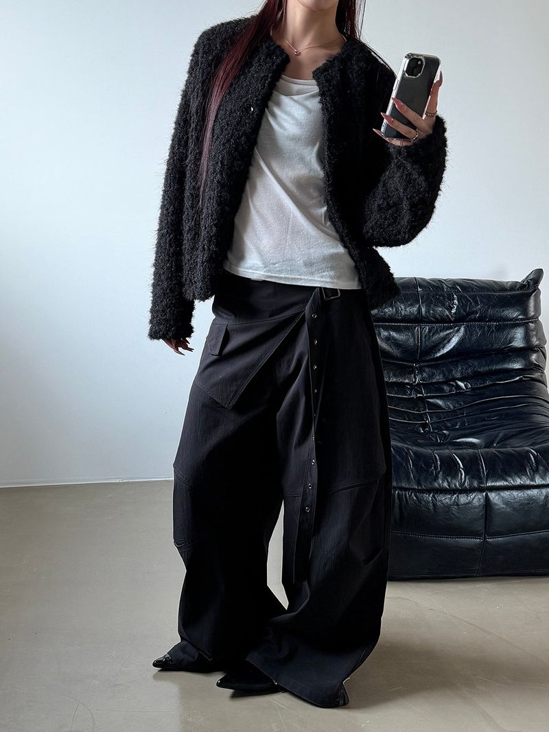 [Unisex] Alphaca fur cardigan(2color)