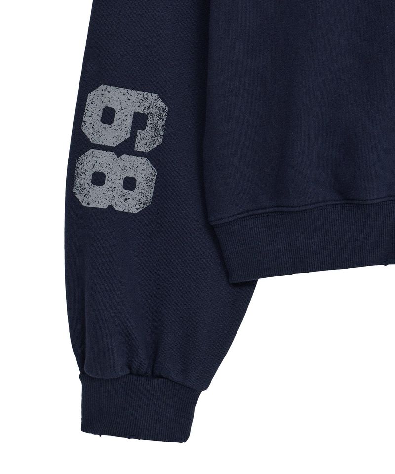 mid horse zip up (navy)