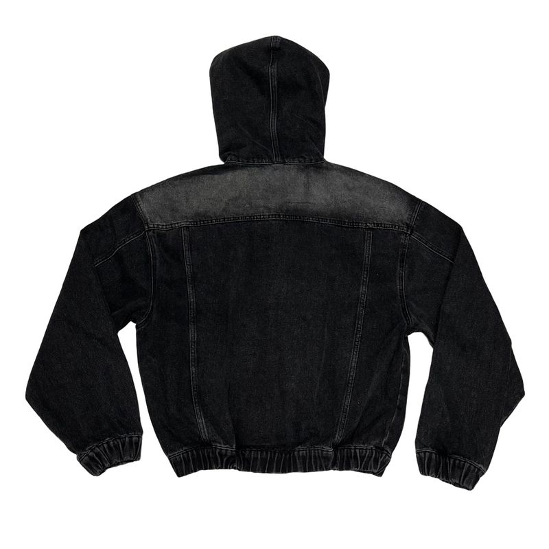 Denim hood jacket
