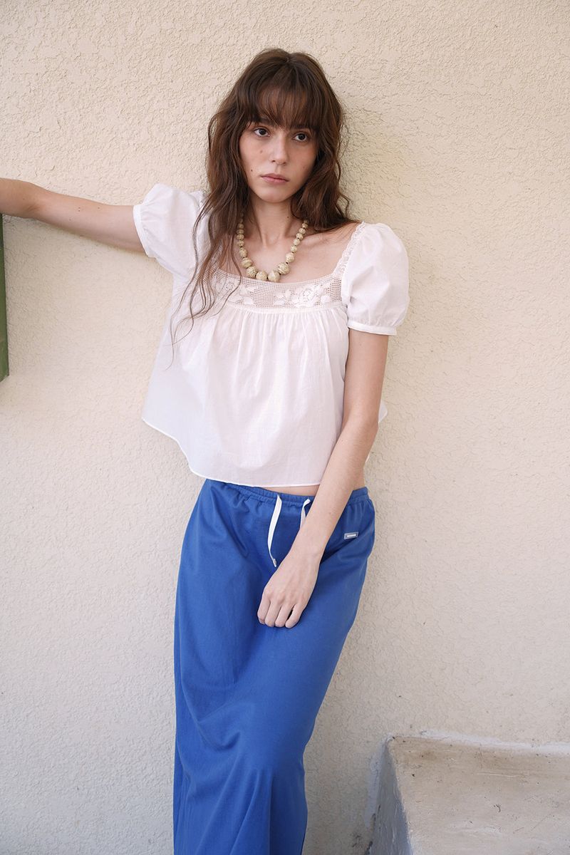 Rose square blouse