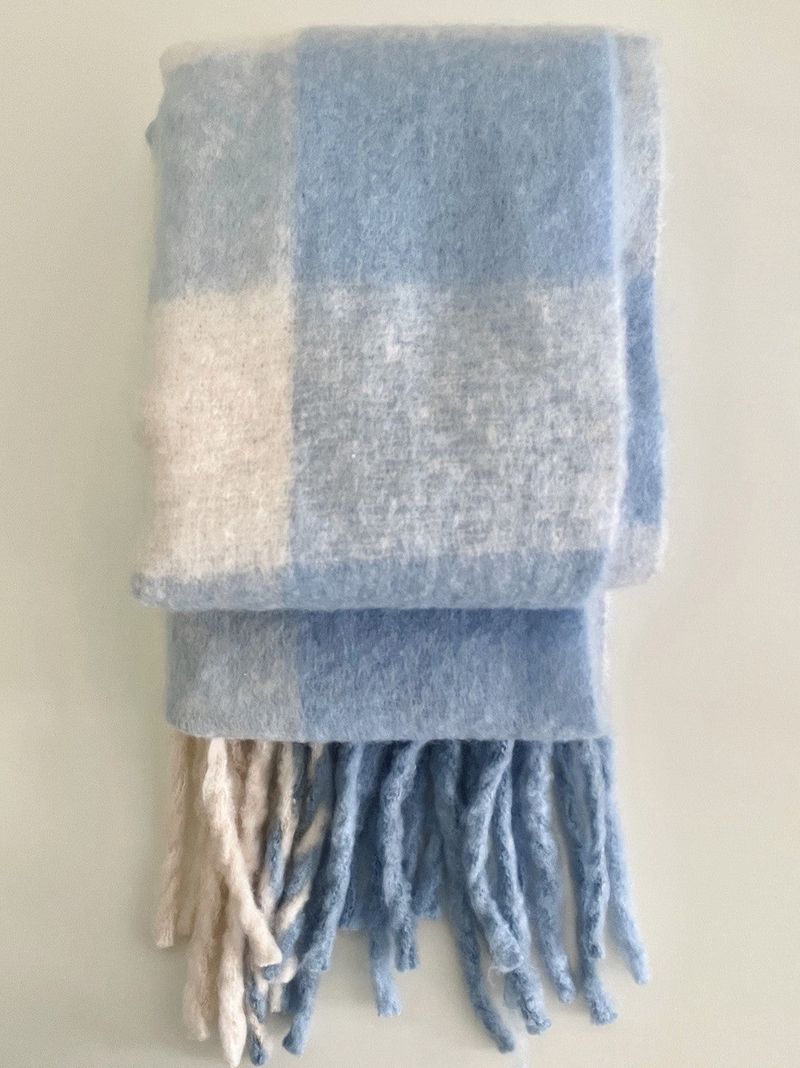 Snowflake long check muffler