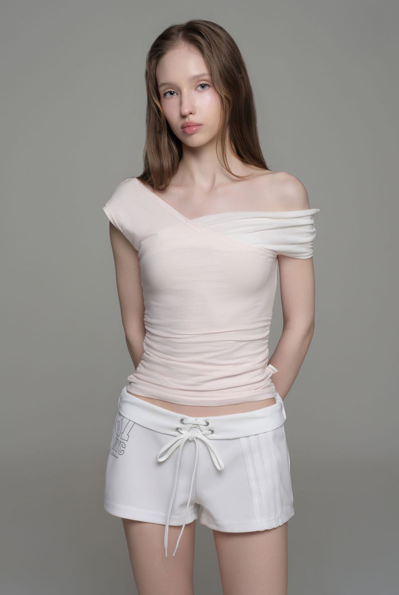 Soft blend layered top, Baby Pink