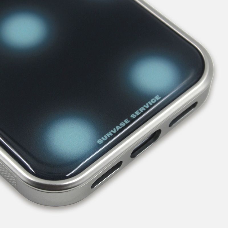 SUN DOT CASE_BLACK (silver epoxy)