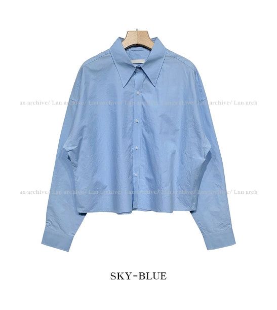 Cutty washed cropped shirt