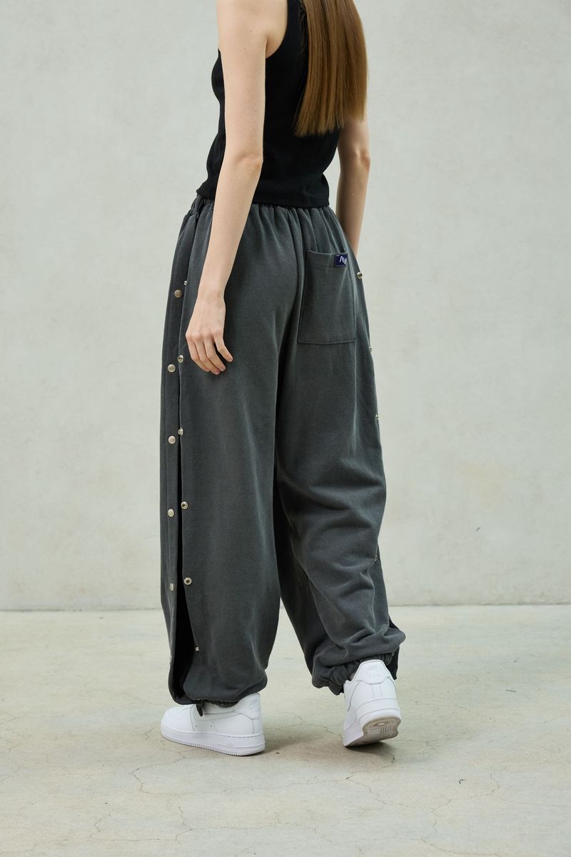 PITA SNAP OFF SWEAT PANTS / CHARCOAL