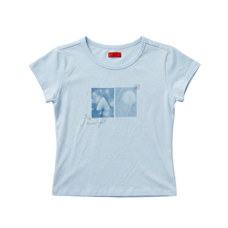 BUOY（ブオイ）の「ナイトダイアリーミニTシャツ（トップス）」