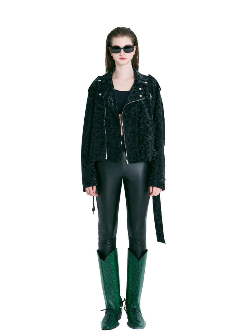 Faux Leather Biker Jacket
