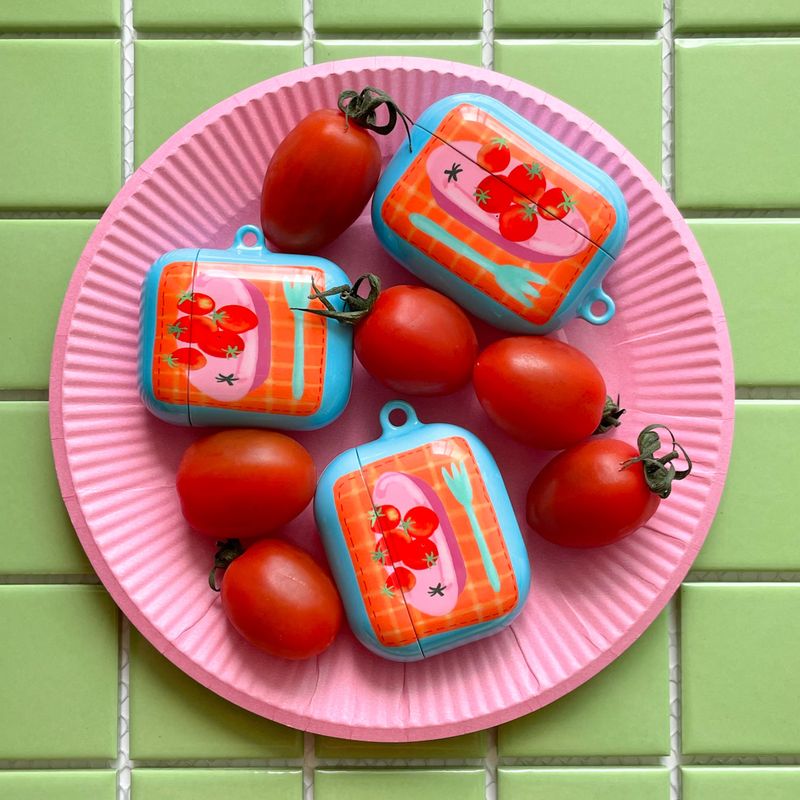 tomato AirPods case