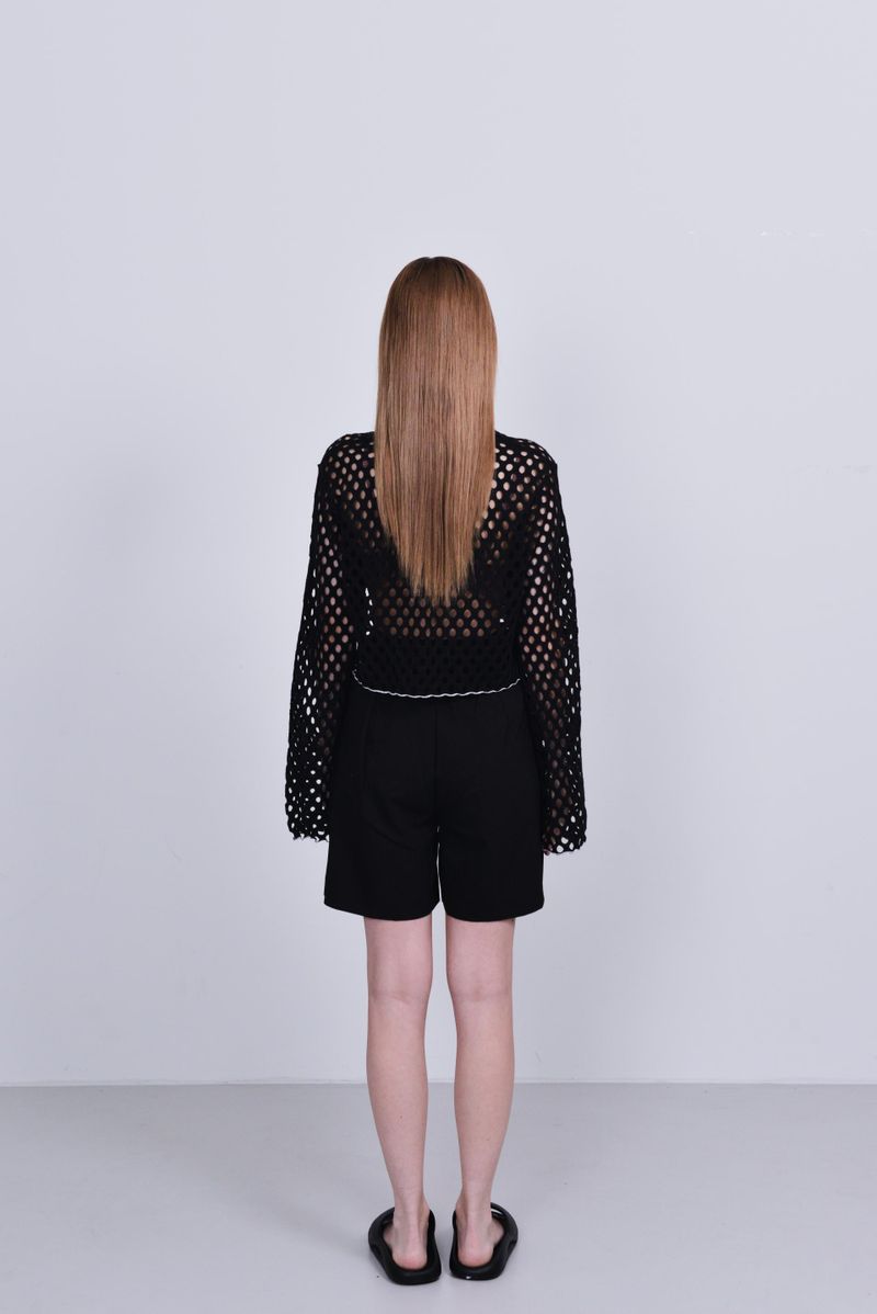 cut out net longsleeve