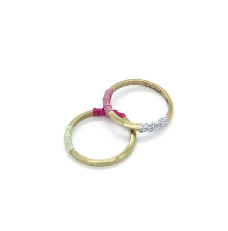 ccnmade（チェチャンナムメイド）の「[CCNMADE] Matching Ring_Type02 (Pink+Silver)（Accessories）」
