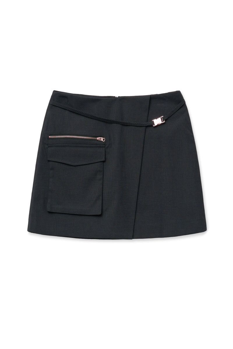 zip skirt (navy)