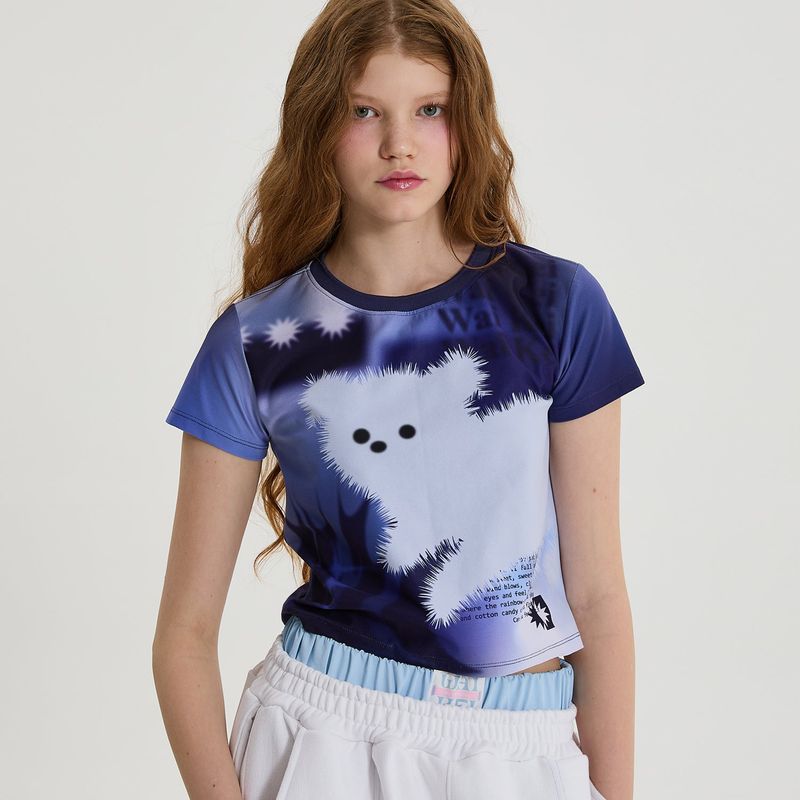 Gradation Maltese half sleeve T-shirt