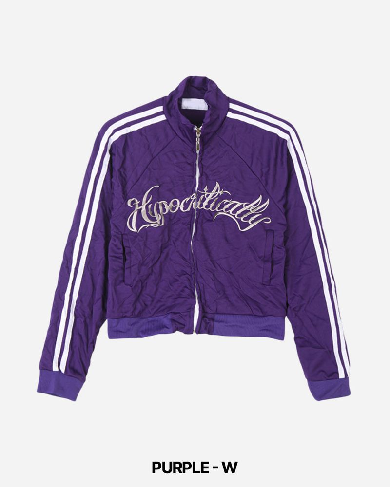 Ruffle Crop Track Zip-up
