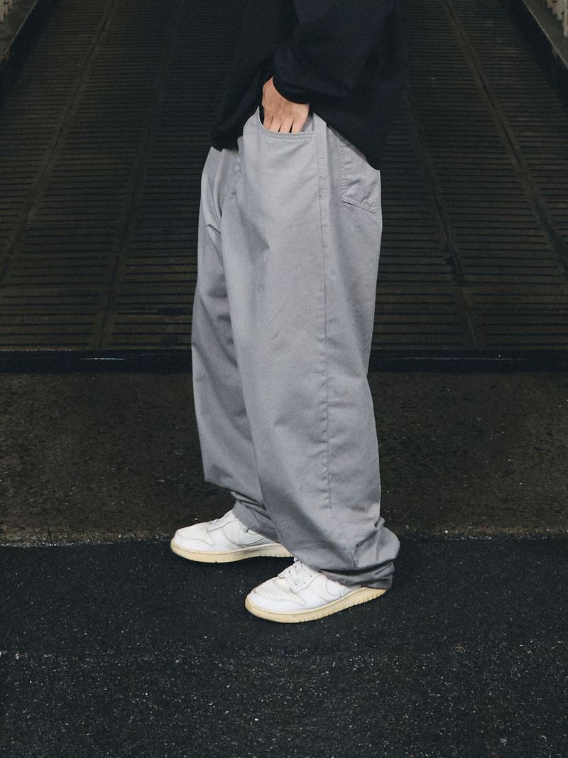 CARPENTER LOOSEFIT COTTON PANTS GRAY
