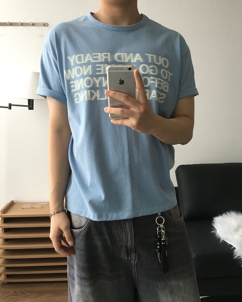 Blur Printing Short Sleeve T