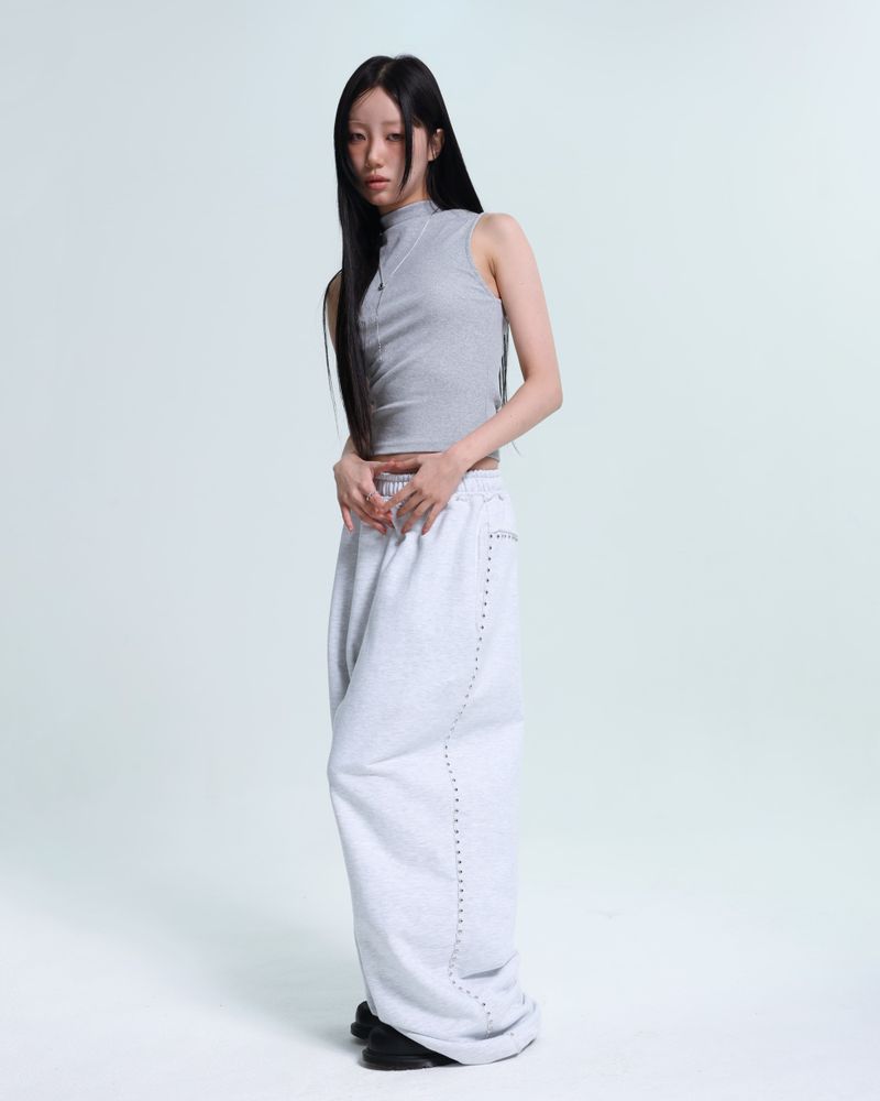 Line Stud Stringpants - White Oatmeal