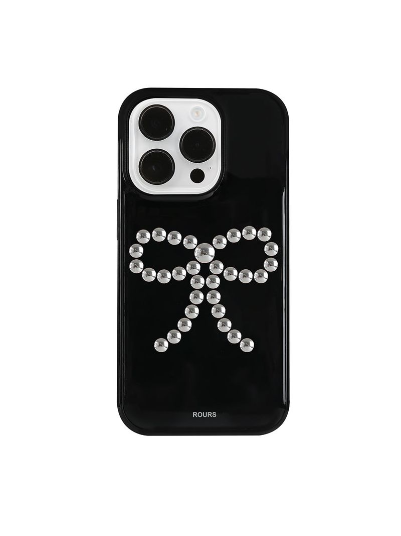 ROURS(ラウォルズ)の「ribbon stud case (black)(Smartphone Accessories)」