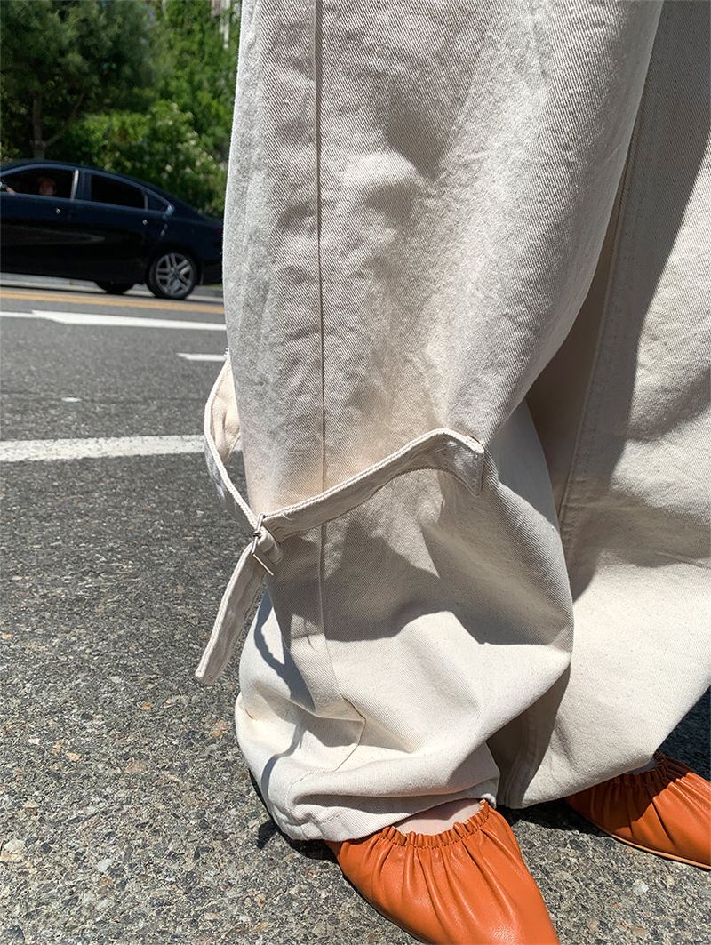 LEG BIJO COTTON WIDE PANTS (2C)