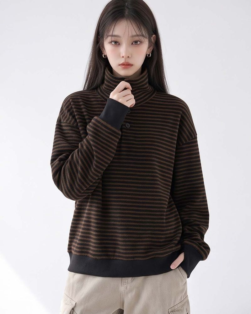 KIXI（キッシー）の「(UNISEX) 2ウェイ フィンガーホール フリース トップ（トップス）」