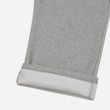 Arc Lettering Embroidered Brushed Over Sweatpants